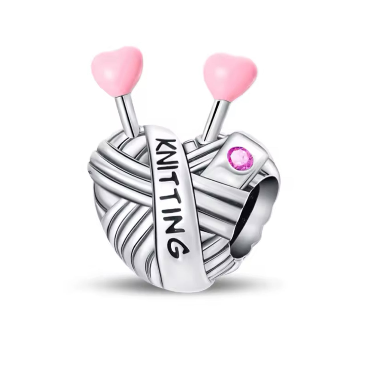 I Love Knitting Charm