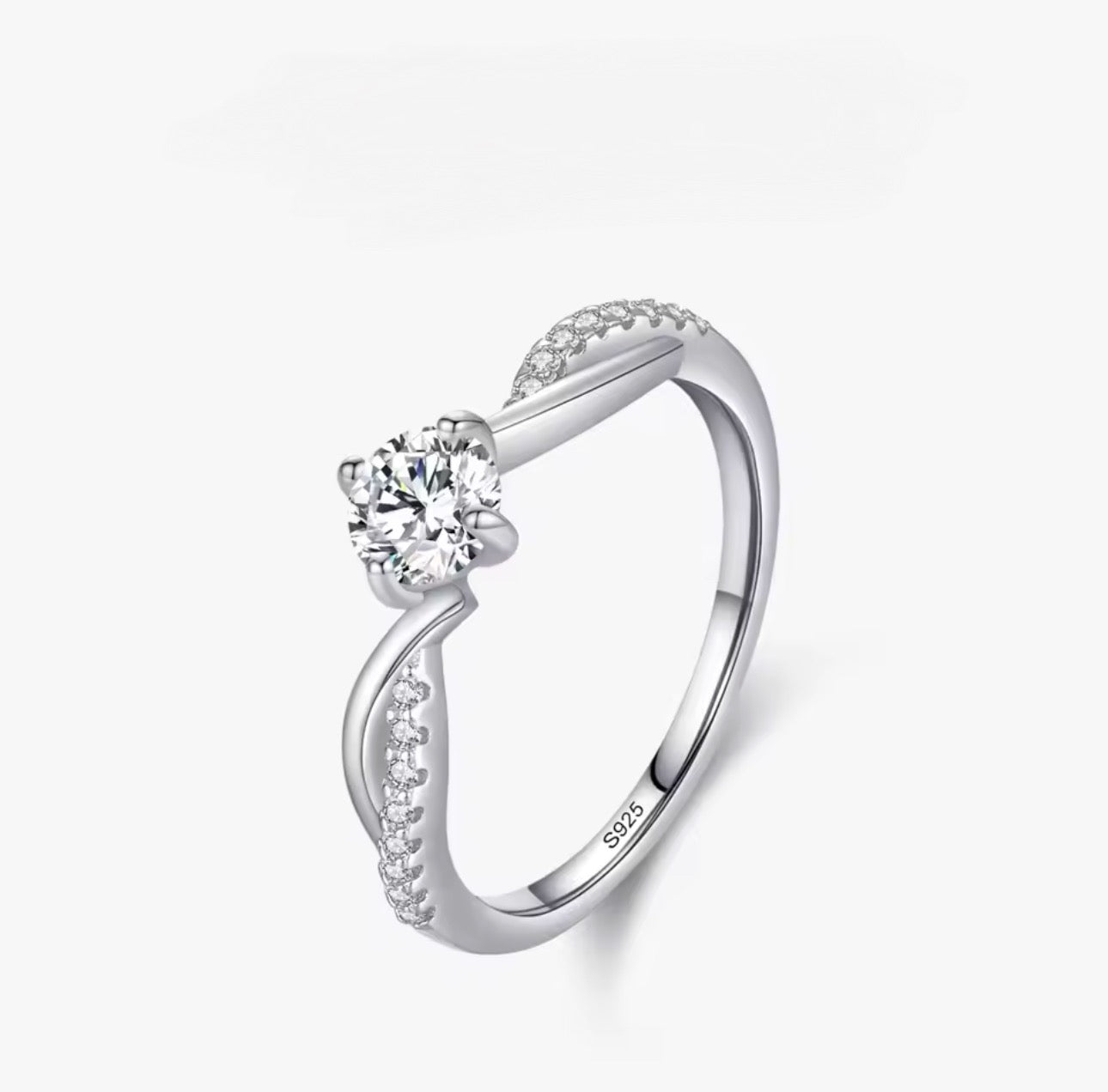 Shining 1CT Clear CZ Ring