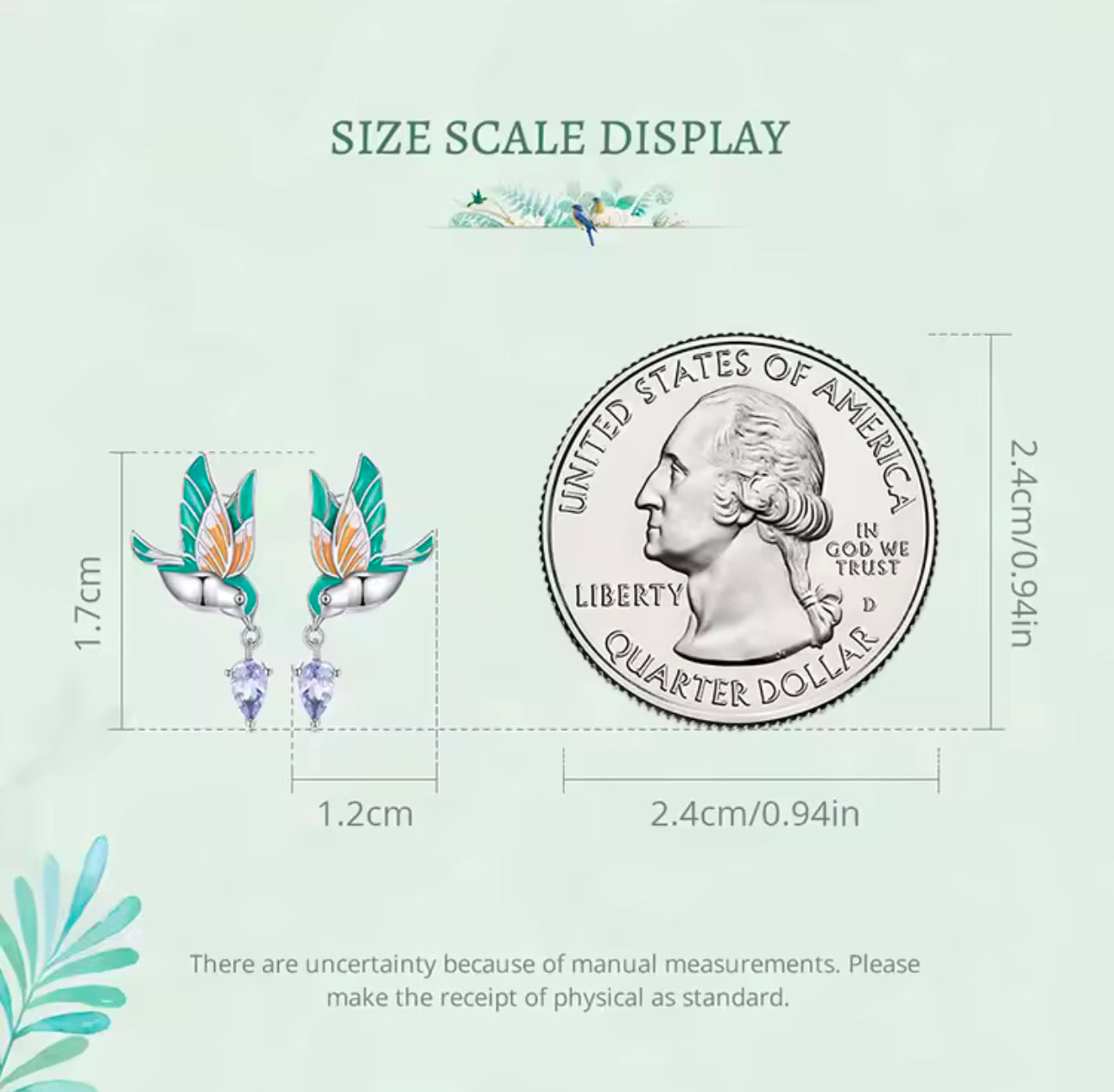 Exqusite Kingfisher Stud Earrings