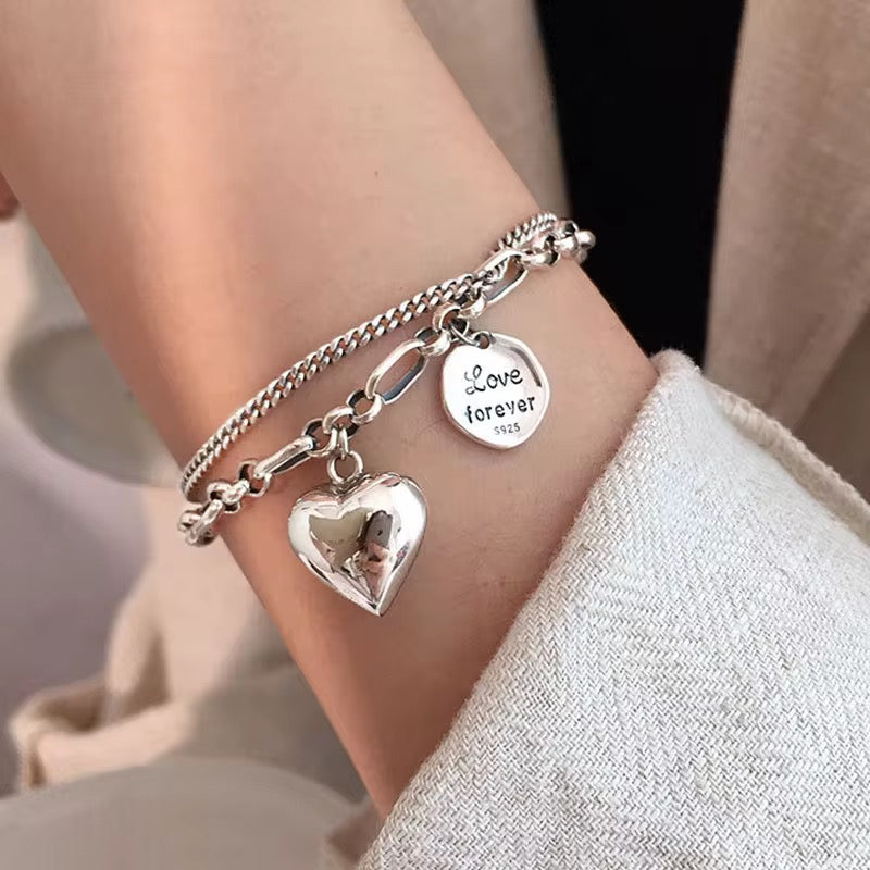 Bracelets Heart with LOVE
