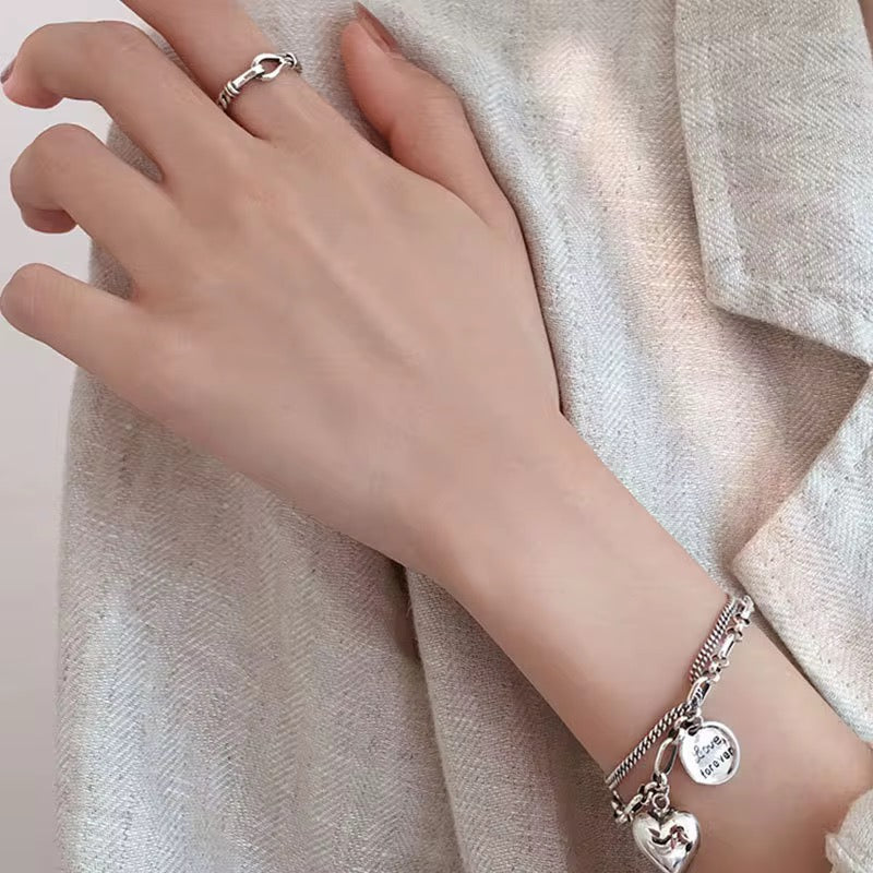Bracelets Heart with LOVE
