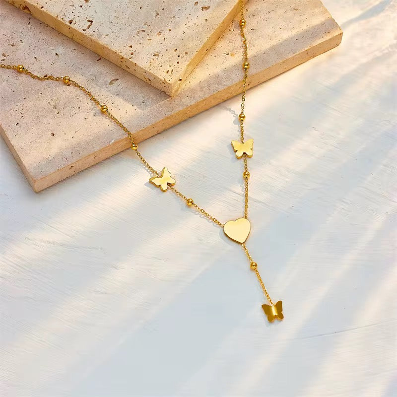 Butterfly Tassel Necklace