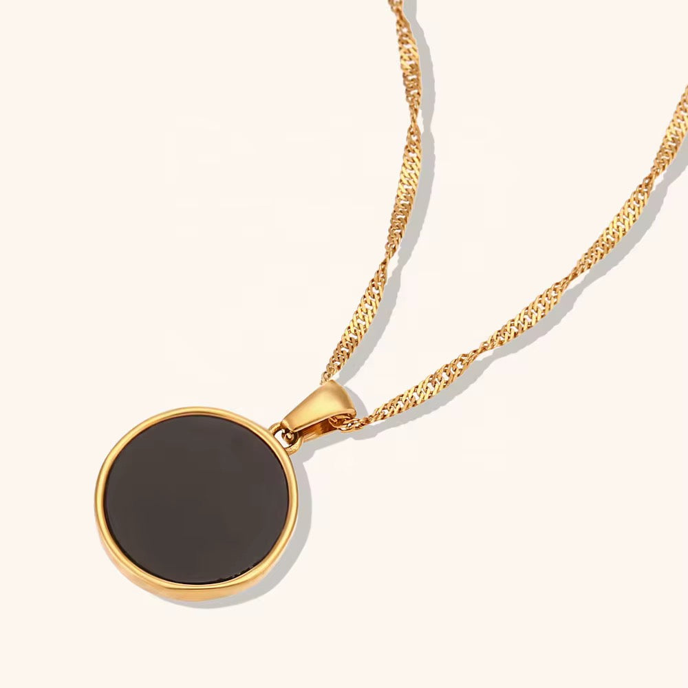 Sun Moon Star Shell Necklace