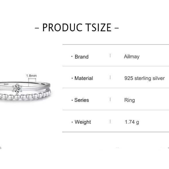 Dazzling Zirconia on Bilayer Ring