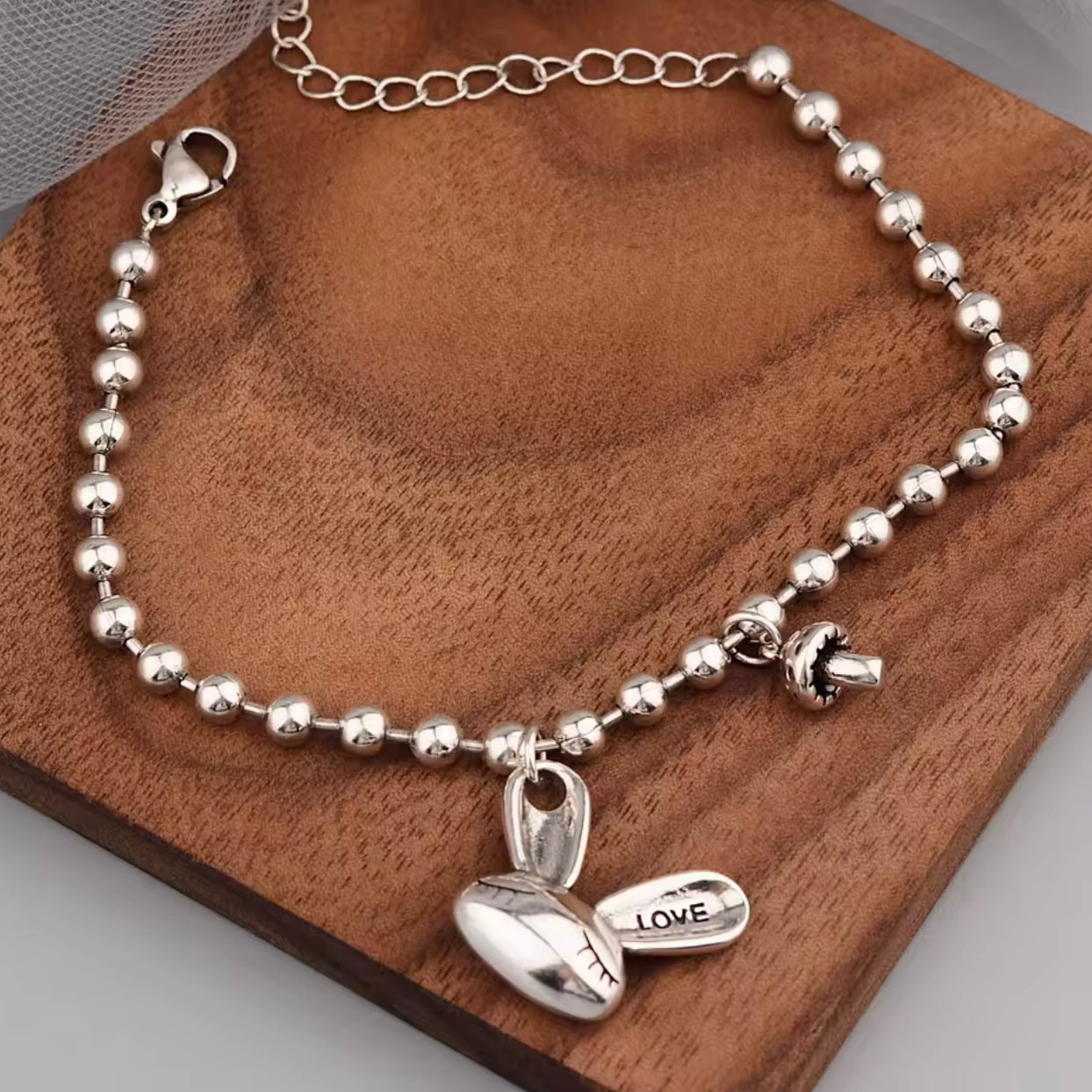 Silver Bunny Bracelet