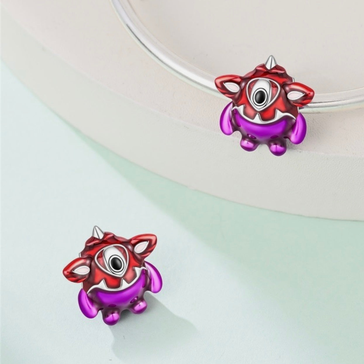 One-Eyed Monster Multicoloured Charm