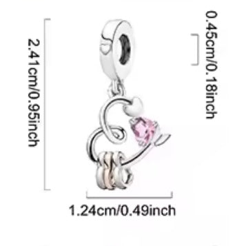 Arrow of the Heart Dangle Charm
