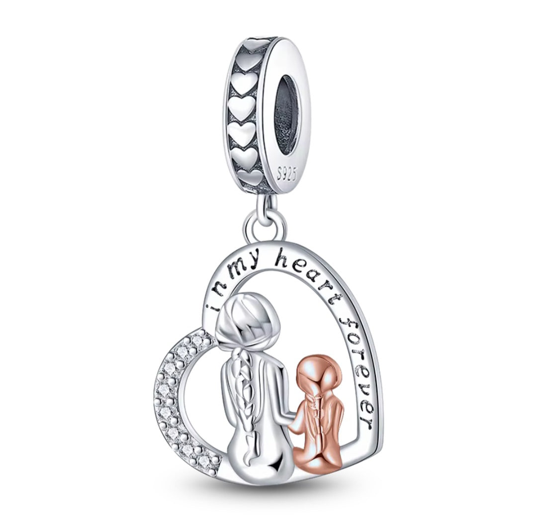 Mum & Daughter Dangle Charm