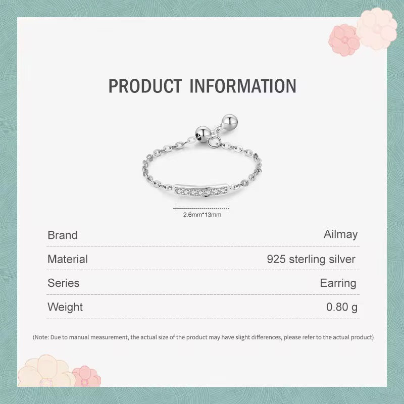 Adjustable Sparkling Bar Ring - bellissi