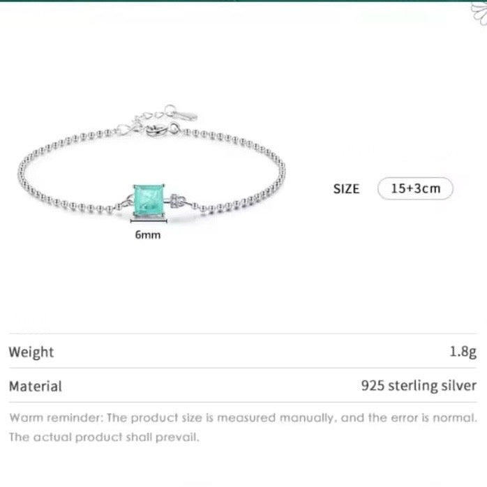 Silver Touch of Energy – Tourmaline Bracelet