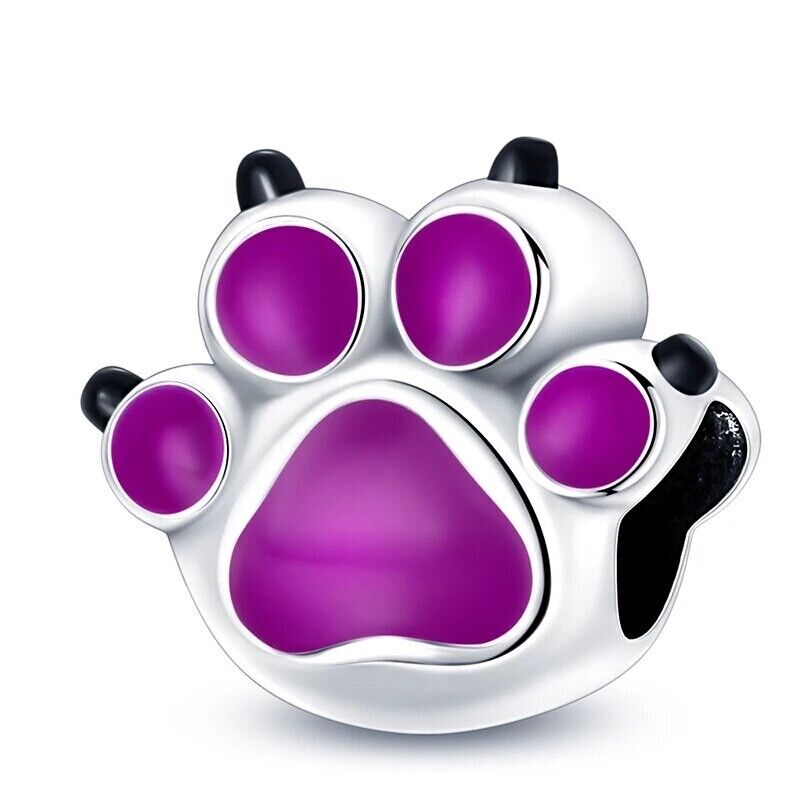 Animal Dog Cat Paw Colour Changing Charm - bellissi
