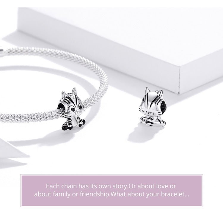 Baby Zebra Charm - bellissi