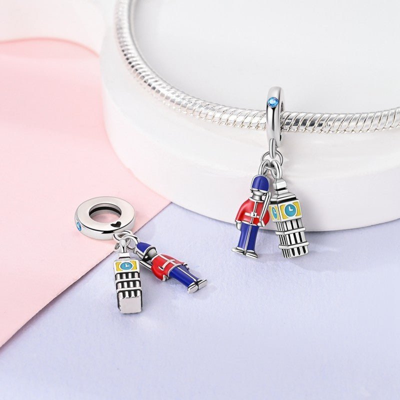 Big Ben & Royal Guards London Dangle Charm - bellissi