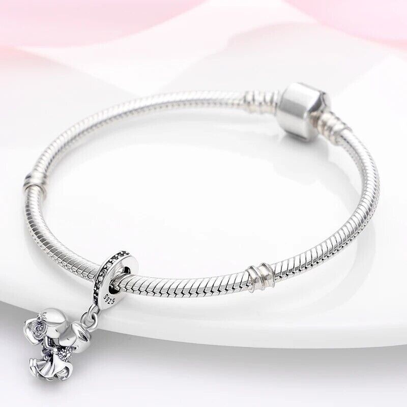 Boy Girl Newly - Weds Heart Dangle Charm - bellissi