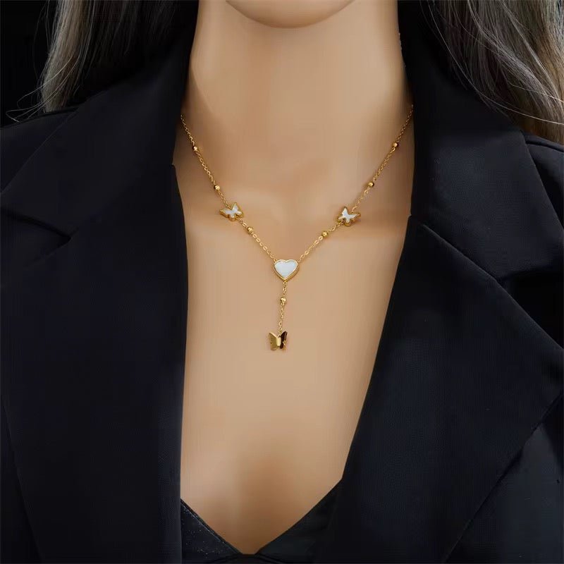 Butterfly Tassel Necklace - bellissi