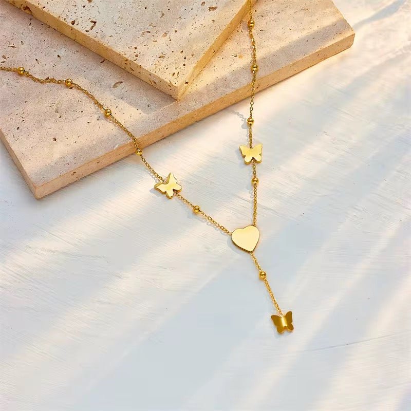 Butterfly Tassel Necklace - bellissi