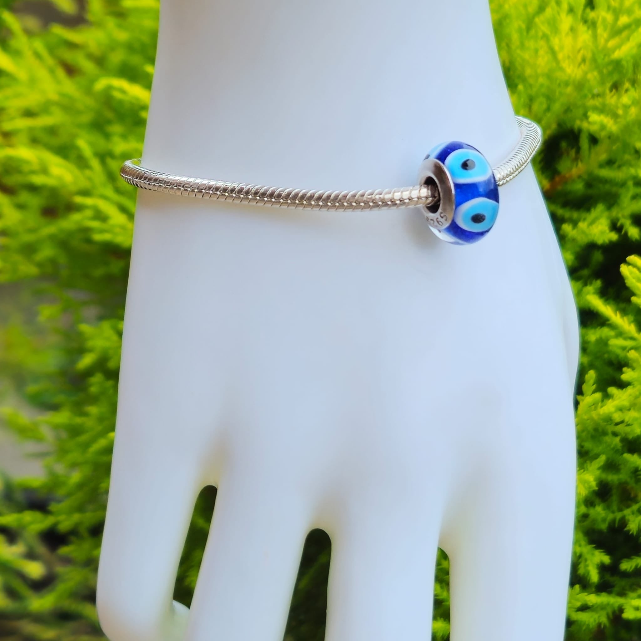 Evil Eye Murano Glass Charm