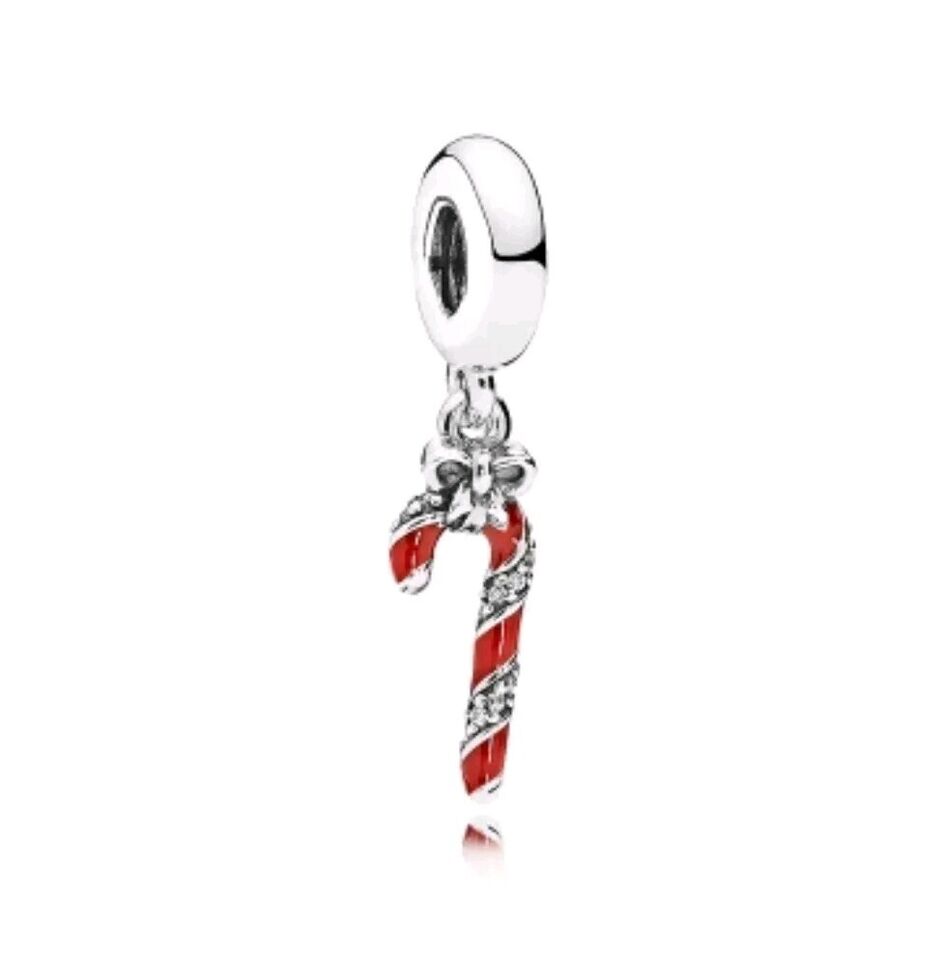 Candy Cane Dangle Charm - bellissi