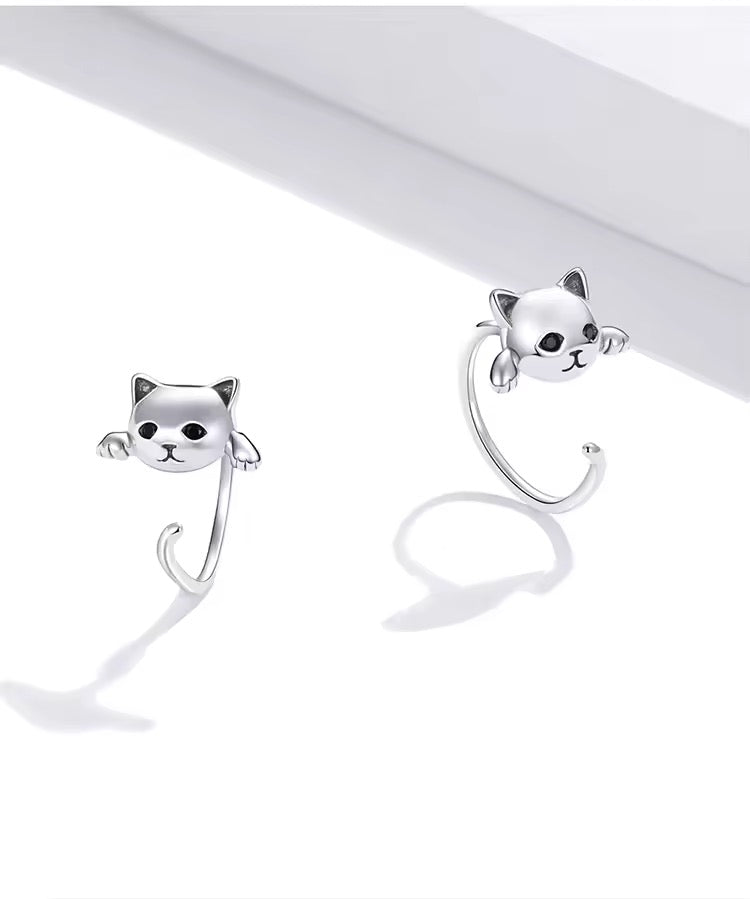 Cat Kitty Earrings - bellissi