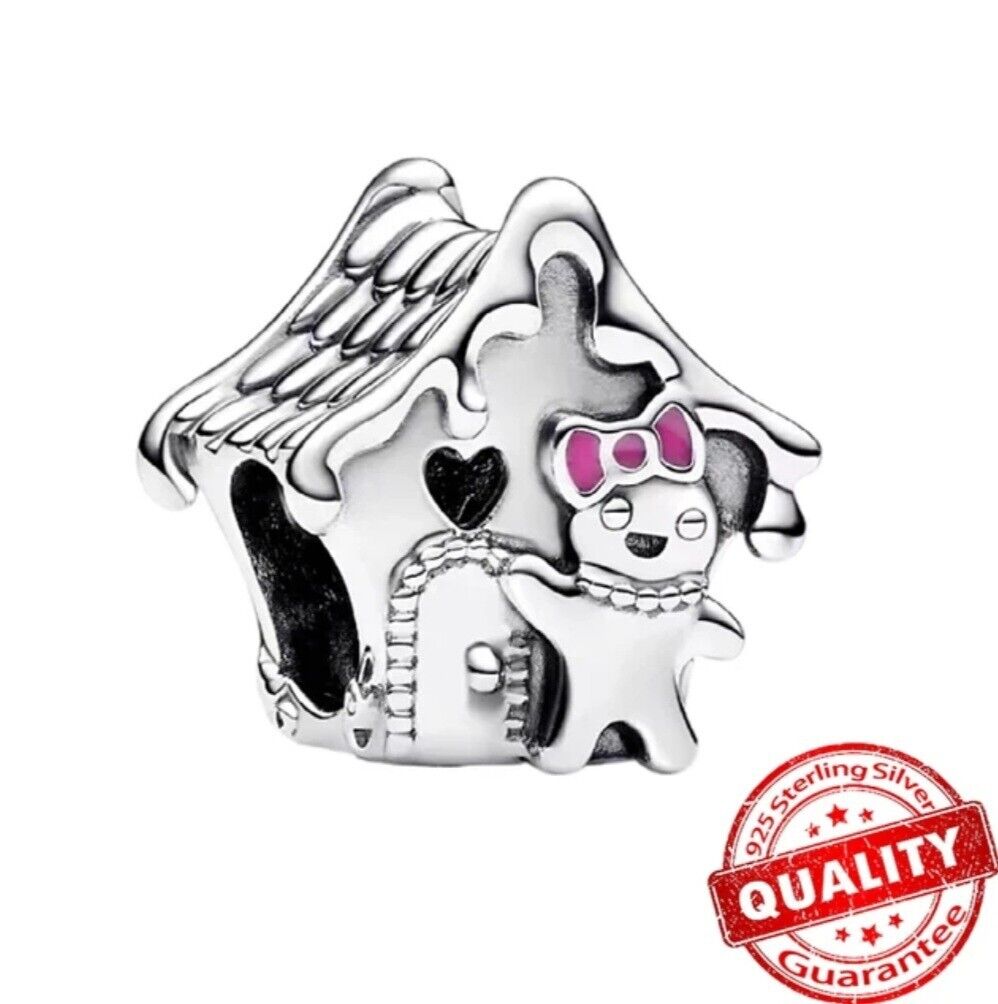 Christmas Gift Gingerbread House Charm - bellissi