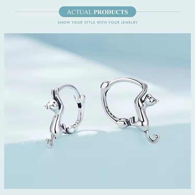 Climbing Cat Earrings - bellissi