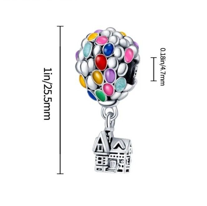 Colourful Hot Air Balloon Charm - bellissi