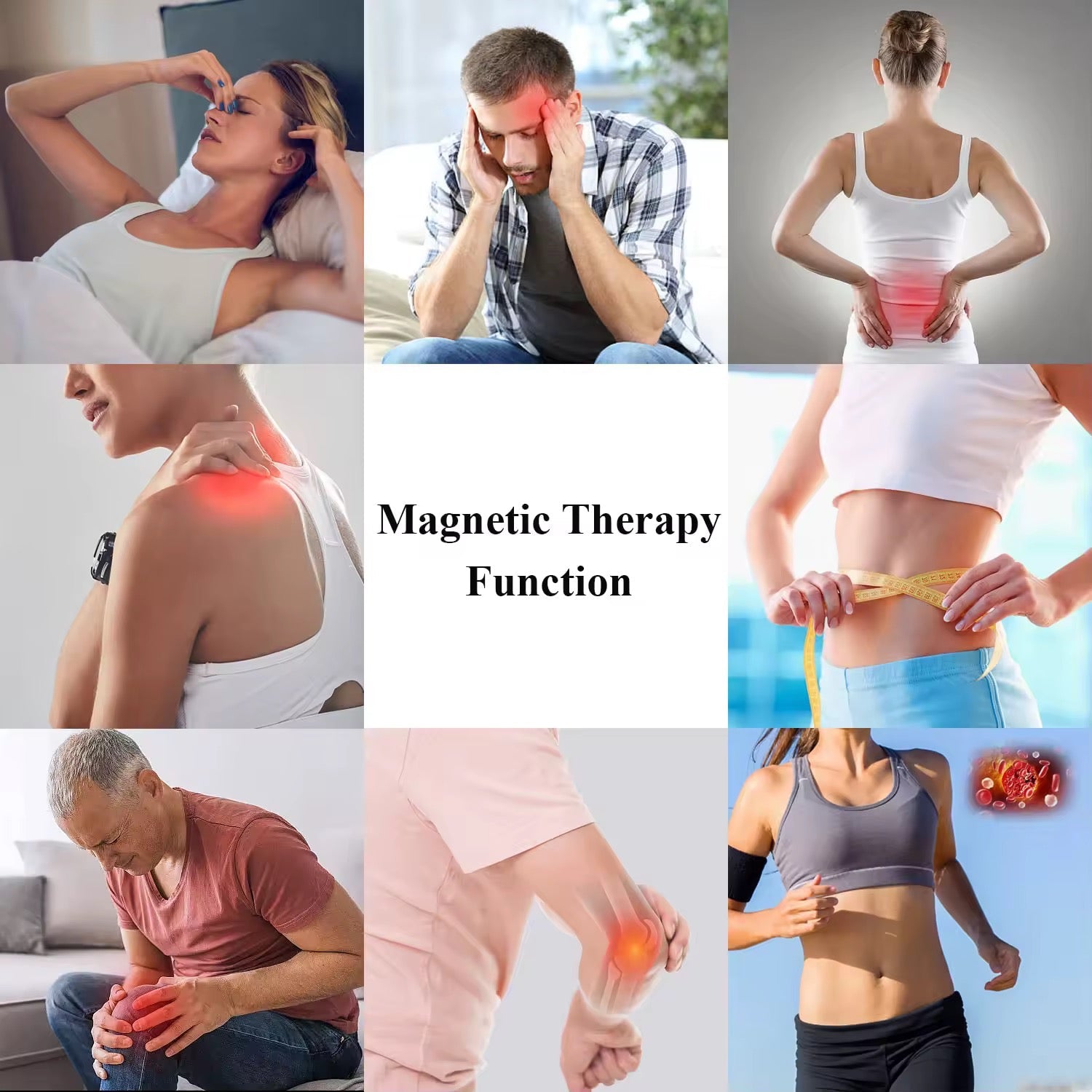 Copper Magnetic Cross Engraved Cuff Bracelet - bellissi