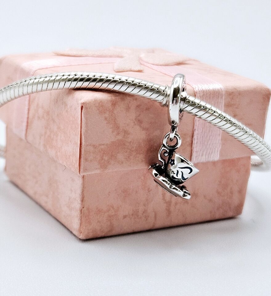 Cup Of Tea Silver Charm - bellissi