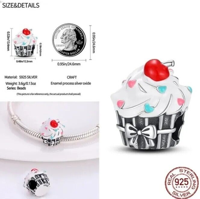 Cupcake Muffin Charm - bellissi