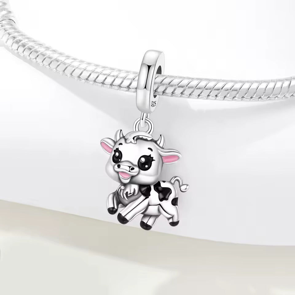 Cute Baby Cow Dangle Charm - bellissi