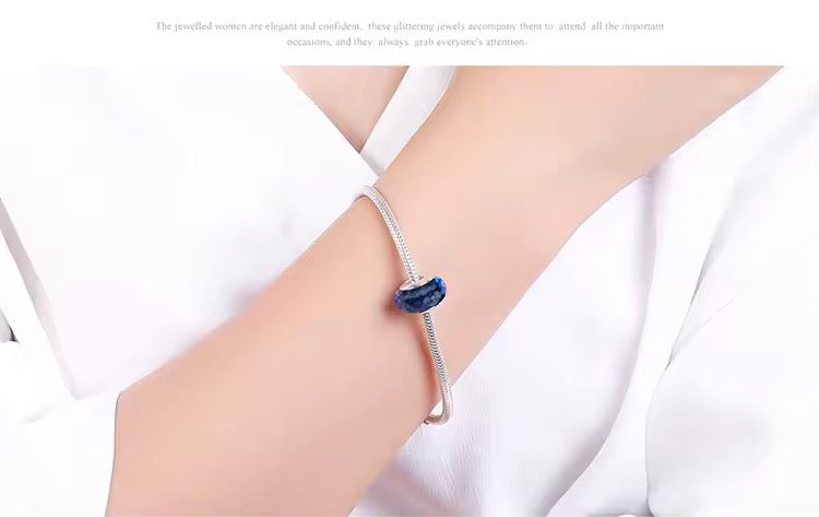 Dark Blue Murano Glass Charm - bellissi