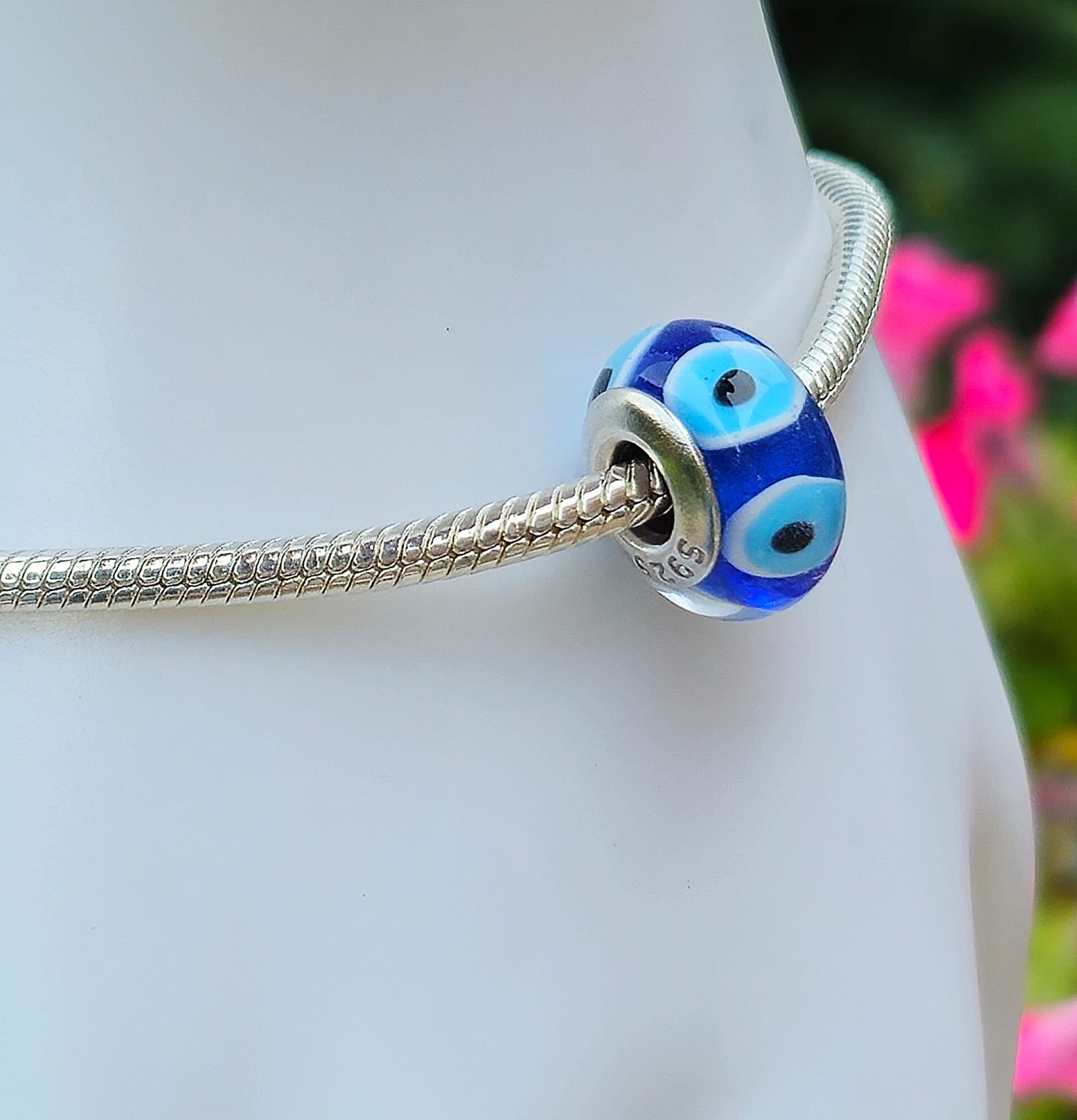 Evil Eye Murano Glass Charm
