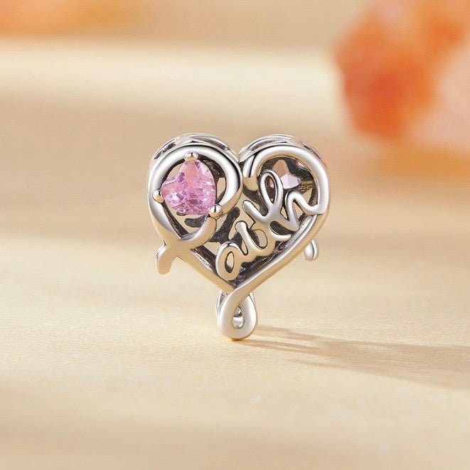 Faith Heart Charm - bellissi