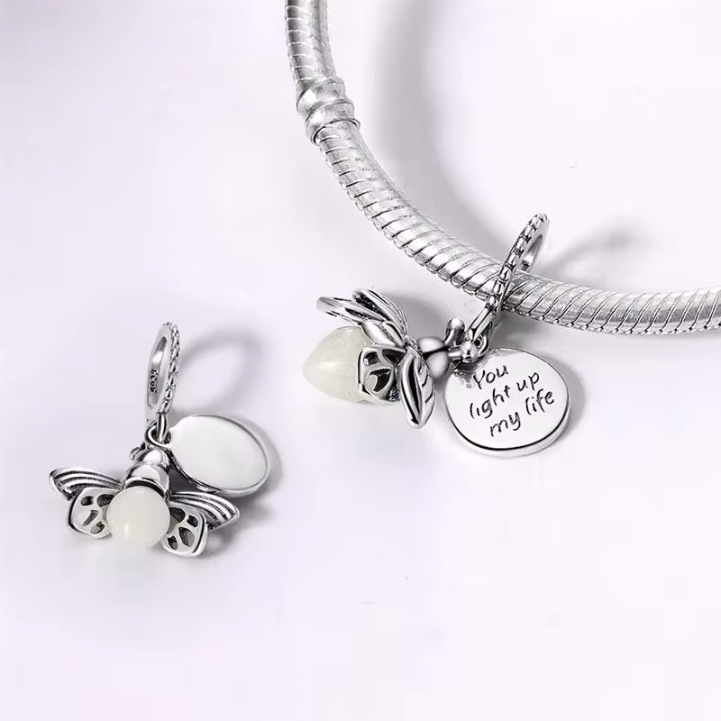 Firefly Glow in Dark Dangle Charm - bellissi