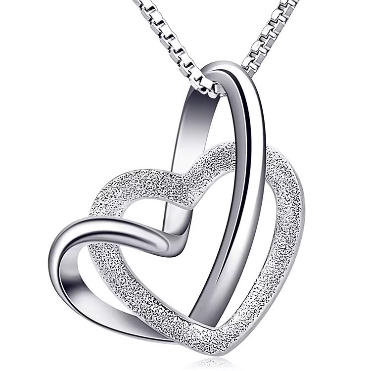 Forever Bond Double Heart Necklace - bellissi