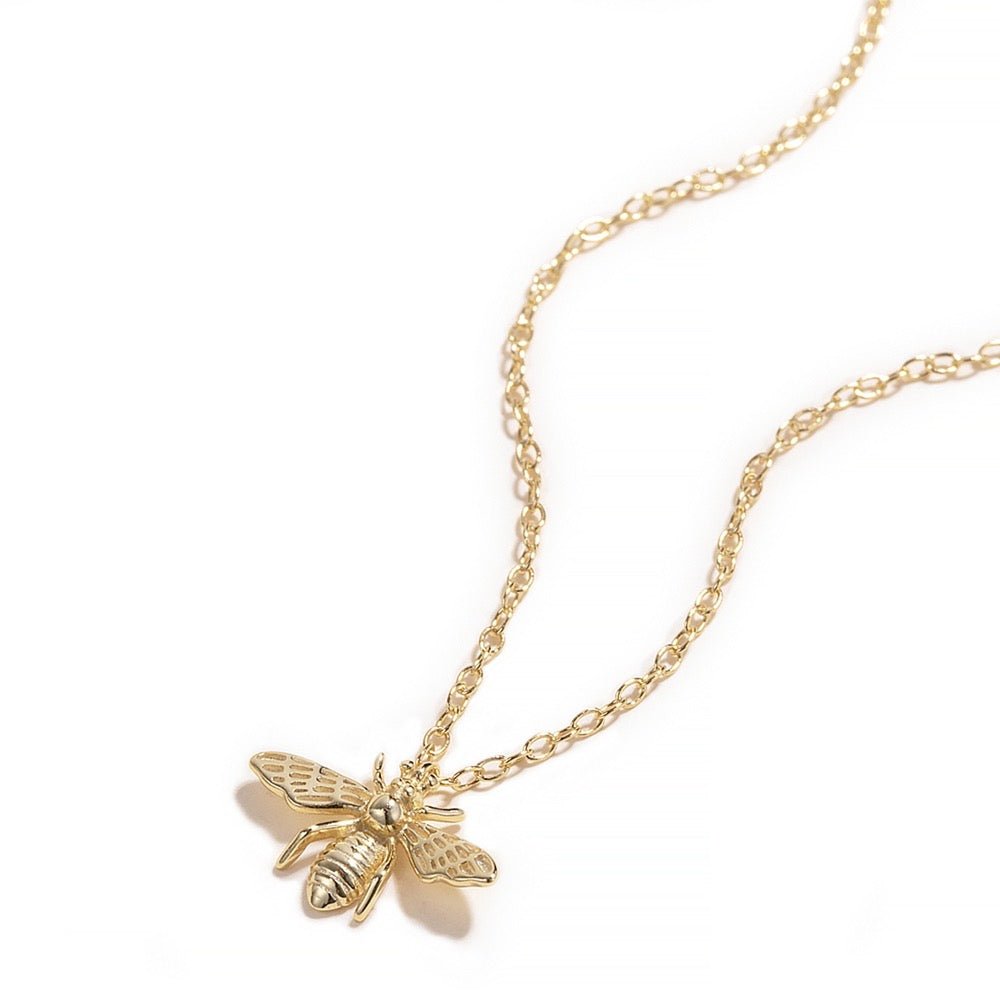 Gold Bee Necklace - bellissi