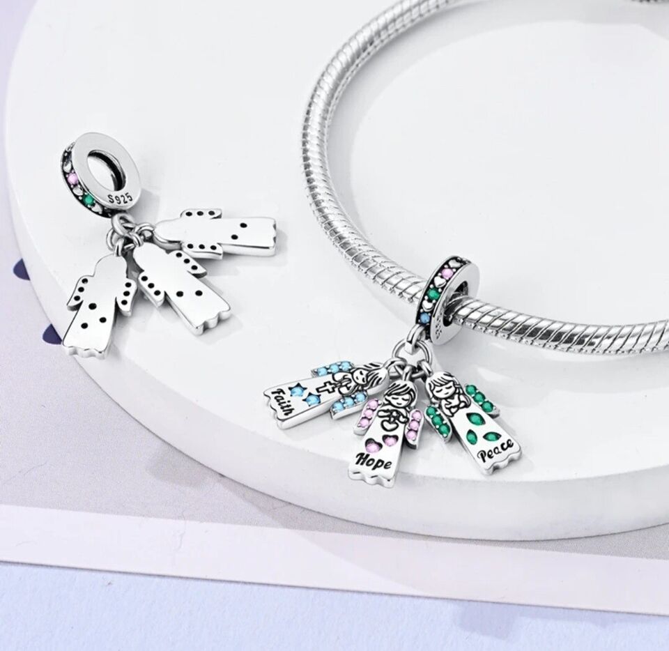 Guardian Angels Dangle Charm - bellissi