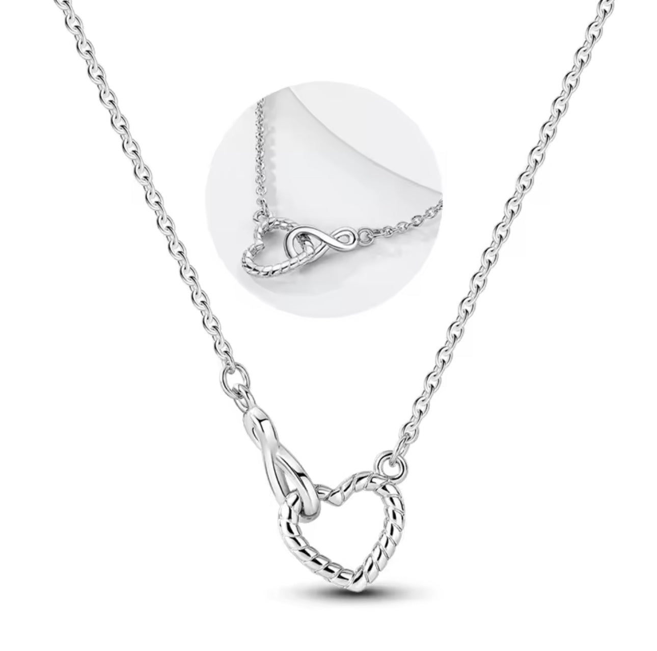 Heart & Infinity Necklace - bellissi