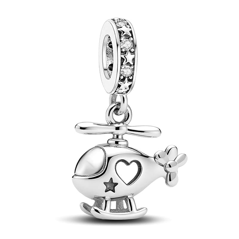 Helicopter Dangle Charm - bellissi