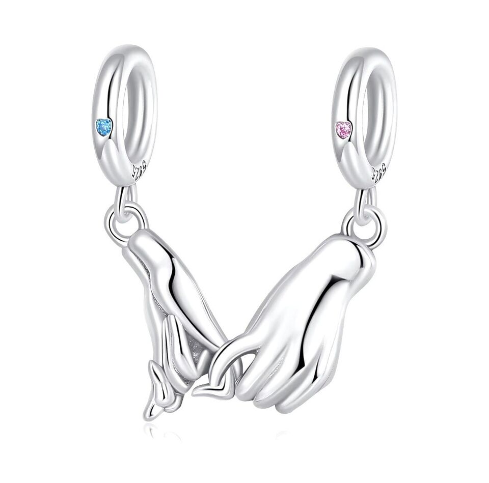 Holding Hands Love Dangle Charm - bellissi