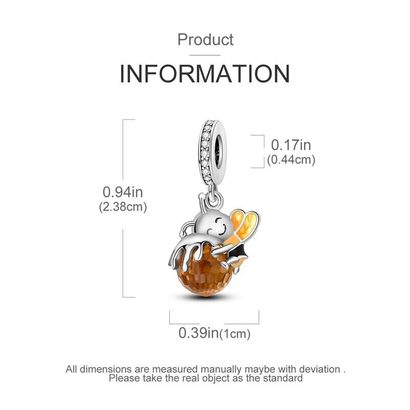 Honey Bee Dangle Charm - bellissi