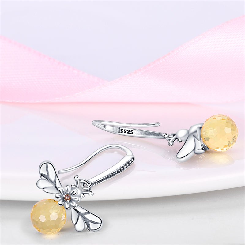 Honey Bee Stud Dangle Earrings - bellissi