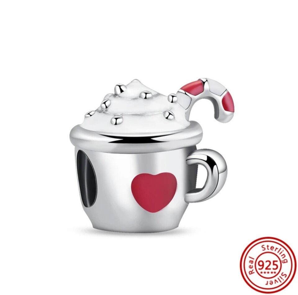 Hot Chocolate & Candy Cane Charm I - bellissi