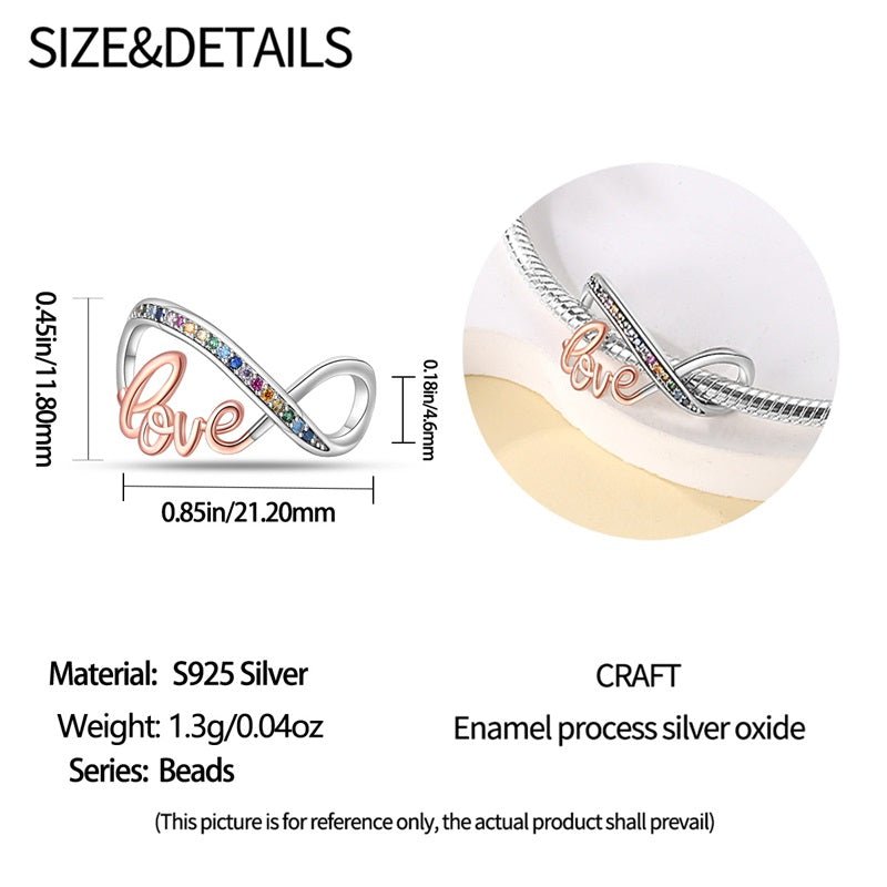 Infinity Forever Love Charm - bellissi