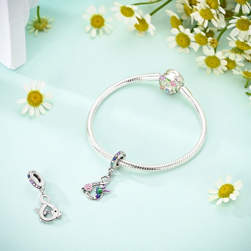Infinity Hummingbird Charm – Freedom & Strength Dangle Charm - bellissi