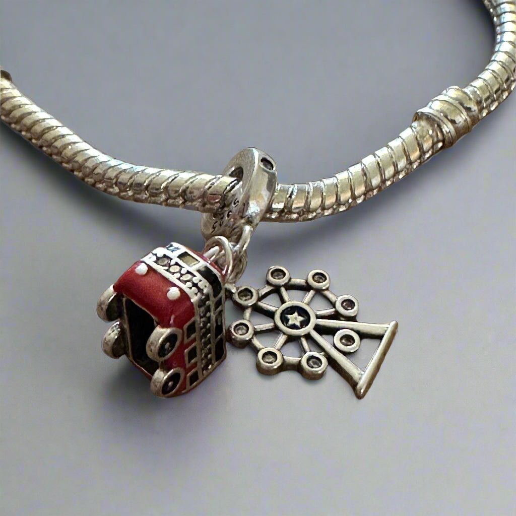 London Eye & Bus Charm - bellissi