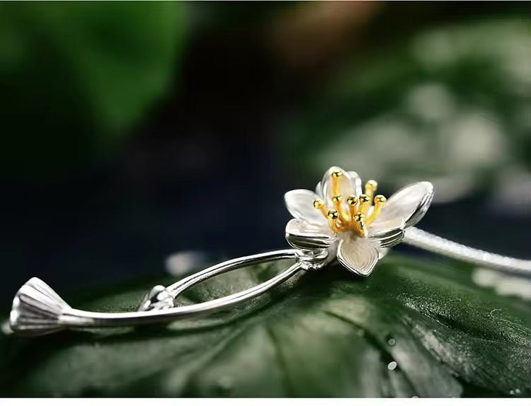 Lotus Whispers Flower Pendant - bellissi