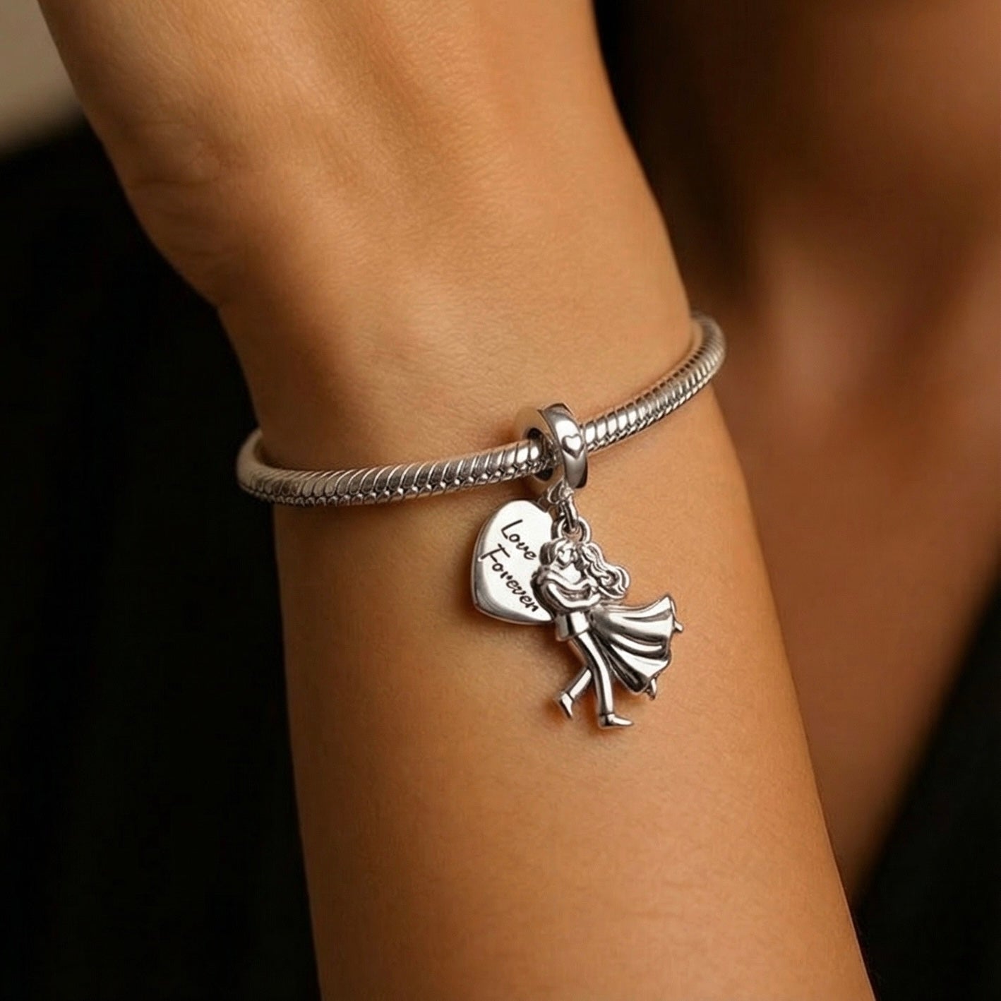Love Forever Couple Dangle Charm - bellissi