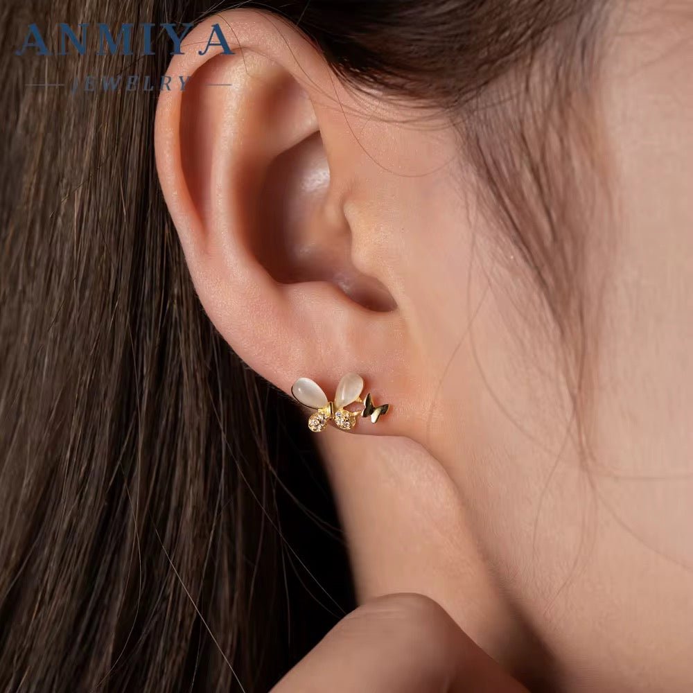 Lovely Butterfly Stud Earrings - bellissi