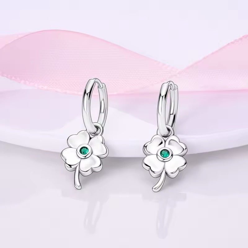 Lucky Clover Dangle Earrings - bellissi